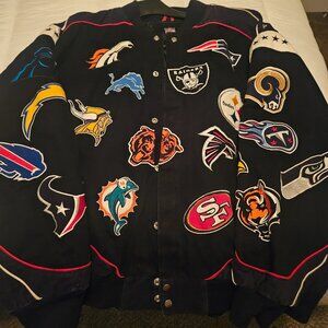 Men's Black NFL Team Logo Jacket